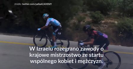 #dziejesiewsporcie: Niecodzienne wydarzenie w wyścigu kolarskim