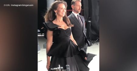 Kinga Rusin i Piotr Kraśko nagrywają spot promocyjny "Dzień Dobry TVN"