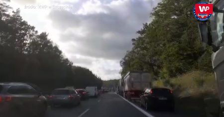 Korytarz życia na autostradzie A6
