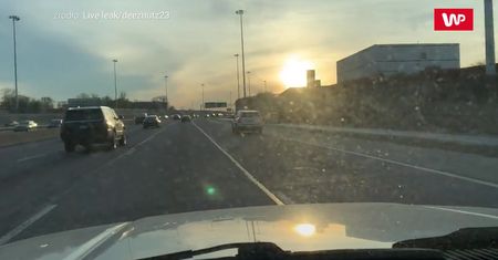 Pijany za kierownicą. Dobrze, że inny kierowca miał włączoną kamerę