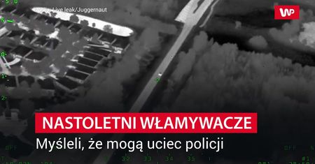 Nastoletni włamywacze. Myśleli, że mogą uciec policji