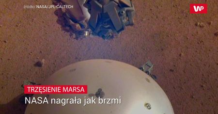 Trzęsienie Marsa. NASA ujawniła niezwykłe nagranie