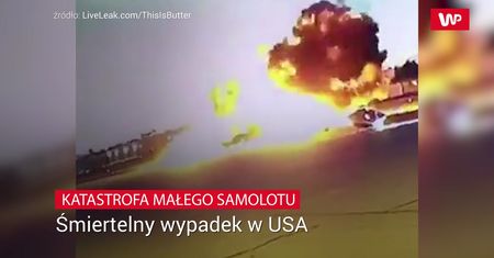 Nagle zaczął pikować. Nagranie z katastrofy