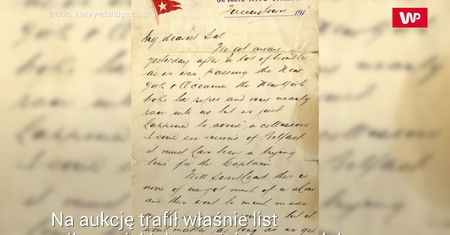 Niewiele brakowało, by Titanic szybko zakończył rejs. Oto list sprzed 100 lat