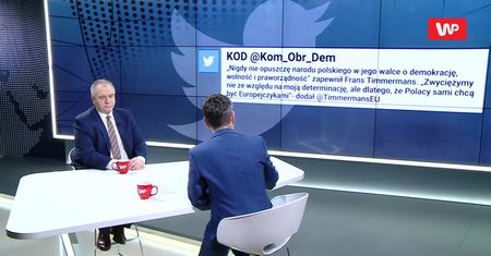 Jacek Sasin odpowiada Timmermansowi. Mocne słowa