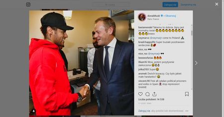 "Druga połowa". Tusk, Neymar i Brexit. "Oby Neymar nie zaprosił go na urodziny siostry"