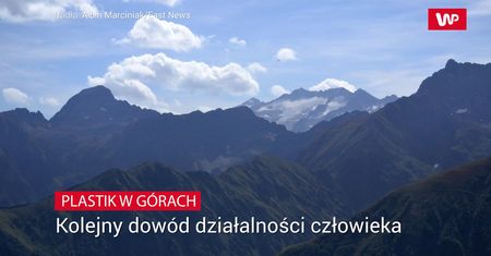 Plastik znaleziony wysoko w górach