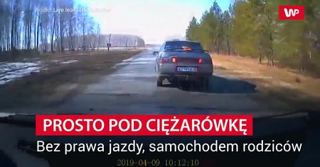 Bez prawa jazdy, samochodem rodziców
