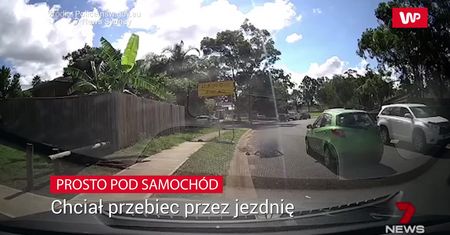 12-latek wybiegł na ulicę. Nagranie opublikowane ku przestrodze