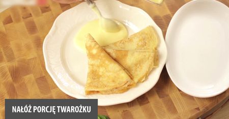 Naleśniki z cytrynowym twarożkiem. Delikatne i pyszne