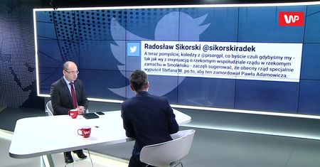 Adam Bielan o wpisie Radosława Sikorskiego: kompromitujący