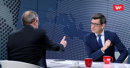 Minister Gliński wyszedł ze studia. Tadeusz Cymański komentuje. Emocje w studiu