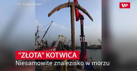 "Złota kotwica". Niesamowite znalezisko w morzu