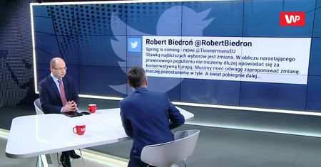 Adam Bielan krytykuje Timmermansa