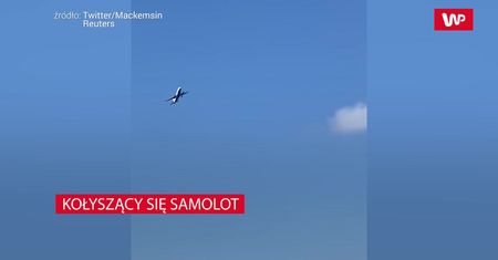 Samolot jak szmaciana zabawka. Mrożące krew w żyłach nagranie