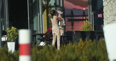 Pastelowa Siwiec na rodzinnym spacerze
