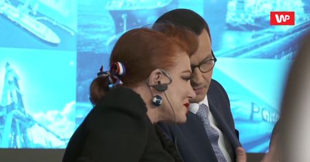 Pogawędka Morawieckiego z Georgette Mosbacher