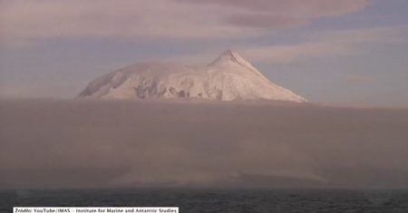 Erupcja lodowego wulkanu na Antarktydzie