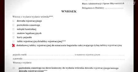 Trzecia tablica rejestracyjna