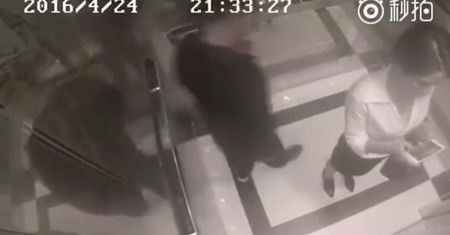 Dziewczyna kickboksera pobiła mężczyznę molestującego ją w windzie