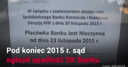 Bank upadł, pracownicy zostali na lodzie