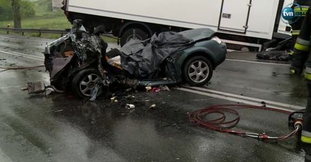 Tragiczny wypadek w Małopolsce. Dwie osoby nie żyją