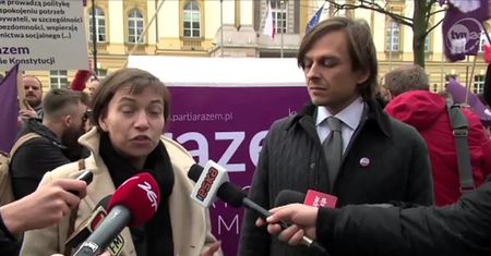 Partia Razem zakończyła pikietę przed kancelarią premiera