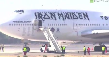 Poważna kolizja samolotu Iron Maiden