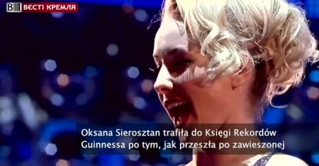 Rosjanka przeszła po linie i trafiła do Księgi Rekordów Guinnessa