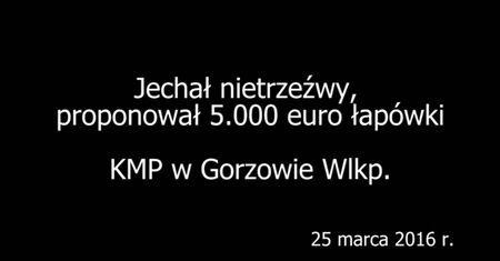 Pijany Bułgar chciał dać łapówkę policjantom