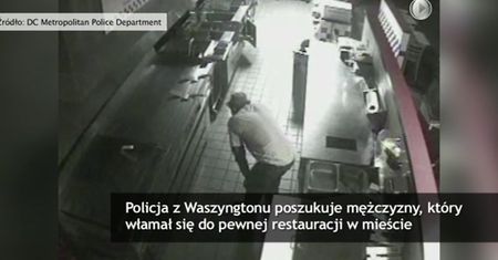 Włamał się do restauracji i zrobił sobie burgera