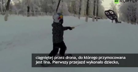 Dronboarding - nowa zimowa dyscyplina rodem z Rosji