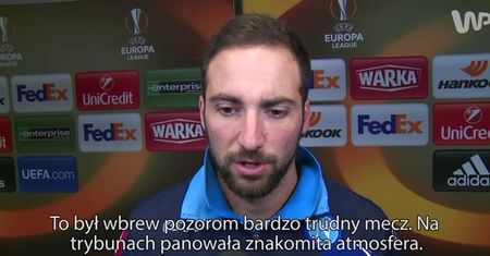 Higuain: Legia to dobra, poukładana drużyna