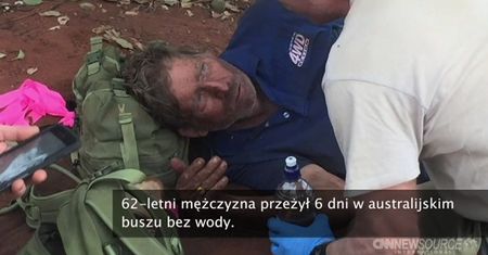 Przeżył 6 dni w buszu bez wody