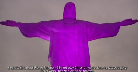 Różowy Chrystus ma skłonić kobiety do badań piersi