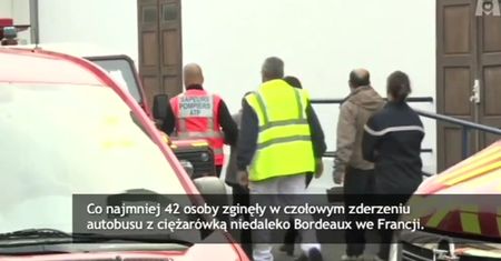 Wypadek w Puisseguin we Francji. Nie żyją 42 osoby