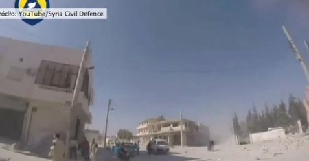 Dramatyczne nagranie z syryjskiego miasta Idlib