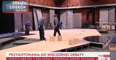 Ostatnie przygotowania do "Debaty Liderów"