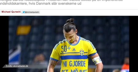 "Wyślijcie Zlatana na emeryturę! Duńczycy mogą zakończyć karierę Ibrahimovica w kadrze