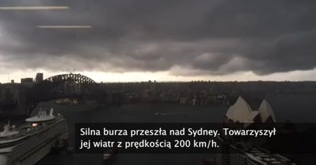 Apokaliptyczne niebo i grad wielkości piłek do golfa