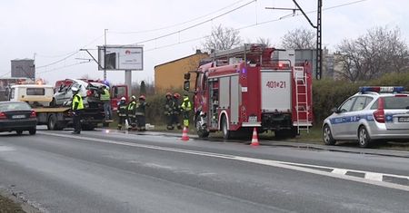 Tragiczny wypadek samochodowy w Czeladzi