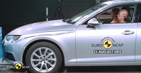 Crash test Audi A4 2015