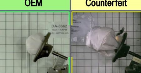 Podrabiane airbagi vs. oryginalne