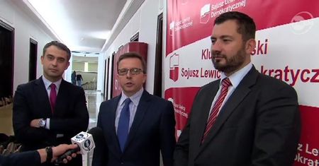 Przyłapani na gorącym uczynku. Krytykowali Millera przed jego gabinetem