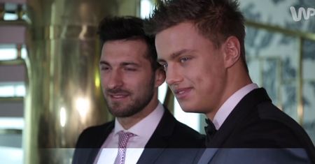 Rafał Maślak i Rafał Jonkisz na konferencji "Miss Polski czy Miss Polonia"