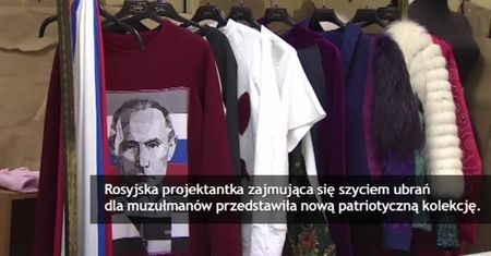 Podobizna Putina na hidżabach. Dla muzułmańskich patriotów