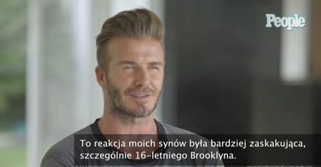 "Najseksowniejszy" Beckham: "Moje dzieci robią selfie z tatusiem w majtkach"