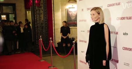 Małgorzata Foremniak na premierze filmu "Czerwony pająk"