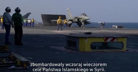 Francja uderza w dżihadystów. Pierwsze naloty z lotniskowca Charles de Gaulle