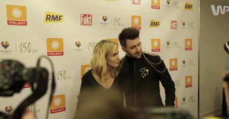 Agnieszka Popielewicz i Grzegorz Hyży razem na konferencji Sylwestrowej Mocy Przebojów